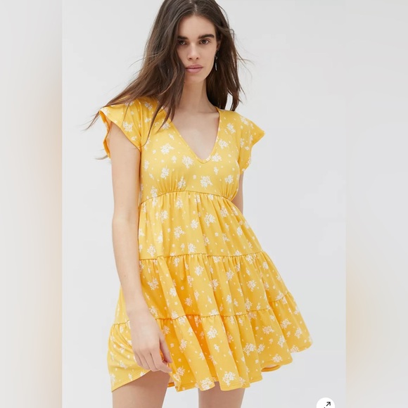 julia tiered ruffle mini dress